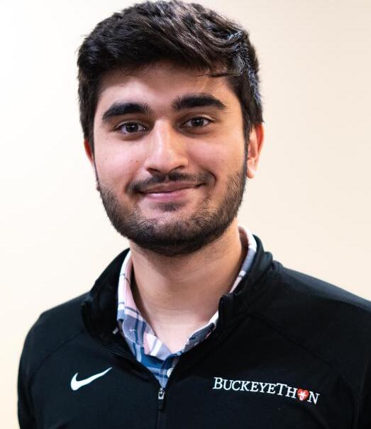 A headshot image of Deep Gupta. He has brown hair and brown eyes, and wears a BuckeyeThon zip-up jacket.