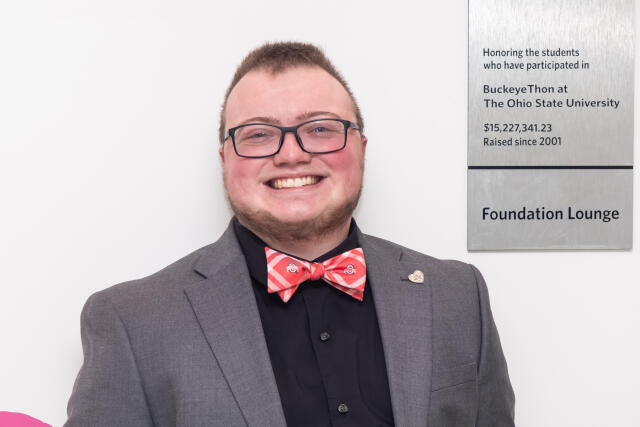 Jayden smiling at camera