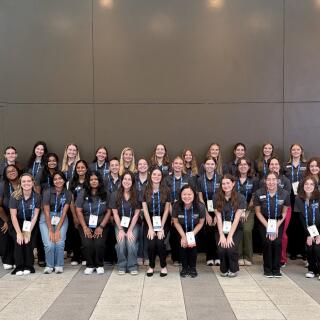 The Ohio State University Society of Women Engineers group photo.