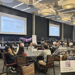 Association of Computing Machinery Committee on Women in Computing at a conference.