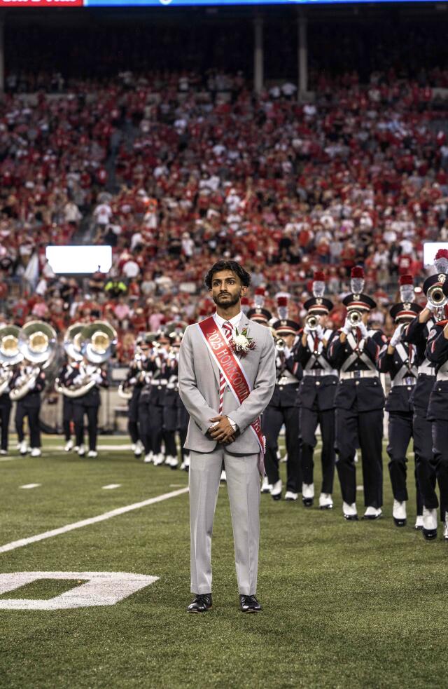Pranav standing on the field.