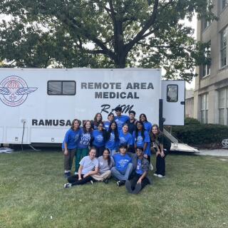 Remote Area Medical (RAM) at The Ohio State University outside.