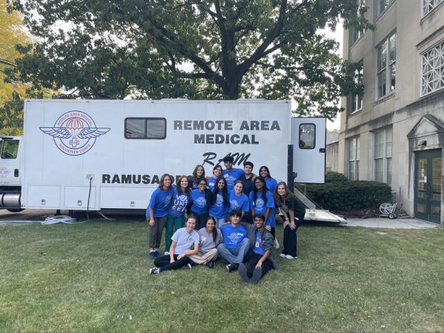 Remote Area Medical (RAM) at The Ohio State University outside.