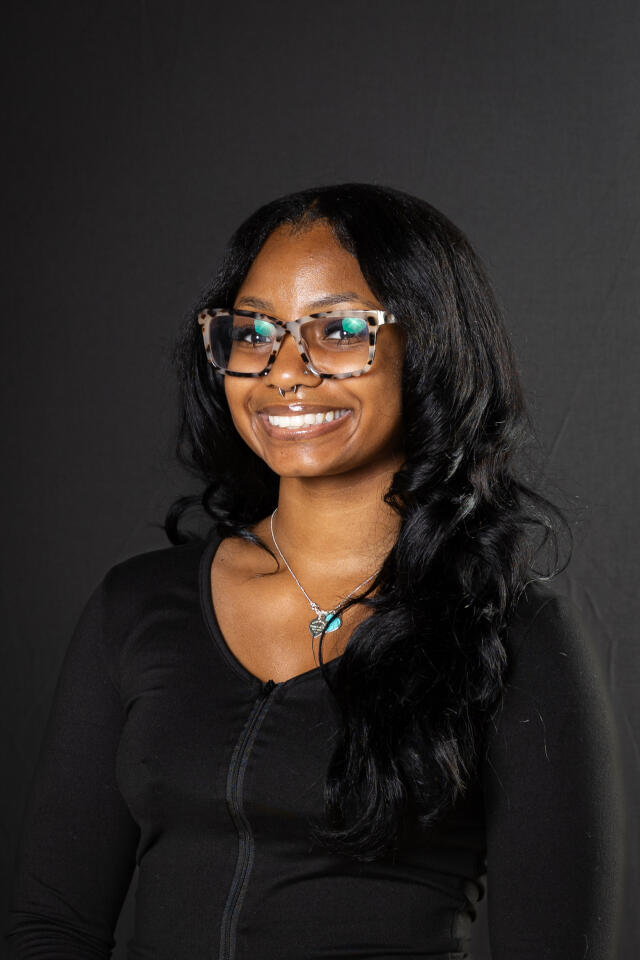 Mar'Kia smiling at the camera.