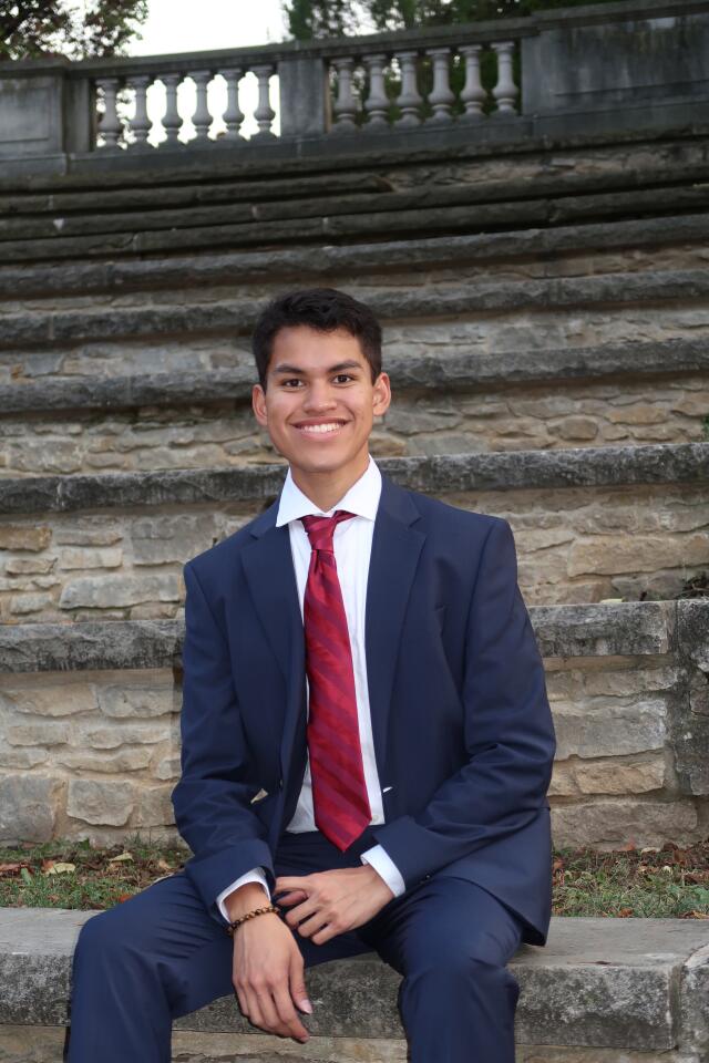 Jaden smiling at the camera.