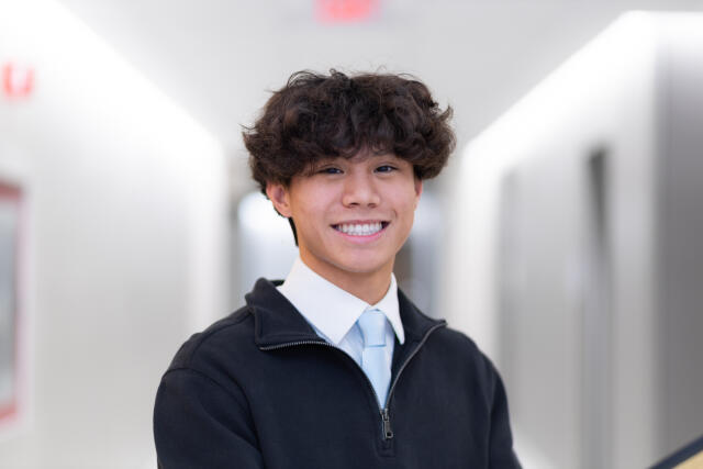 Chris smiling at the camera.